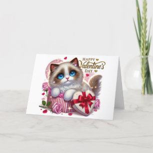 Cartões de agradecimentos de Gato Ragdoll Dia de o