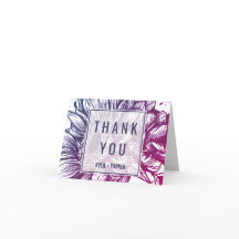 Cartões de agradecimentos de girassóis de Ombre az