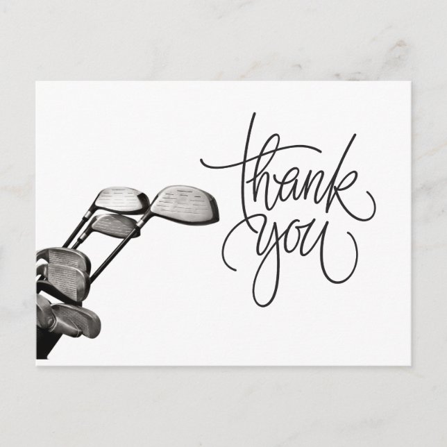 Cartões de agradecimentos de Golfe (Frente)