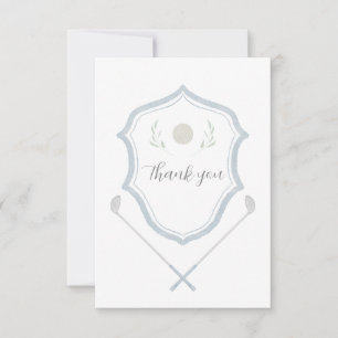 Cartões de agradecimentos de golfe