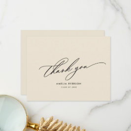 Cartões de agradecimentos de graduação