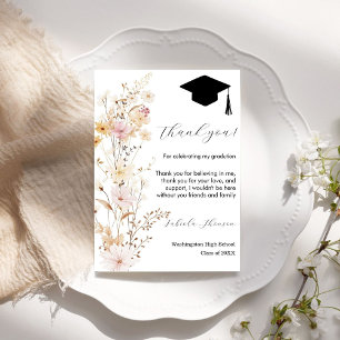 Cartões de agradecimentos de Graduação de Boho Wil