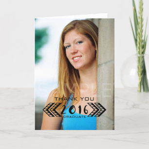 Cartões de agradecimentos de Graduação de Foto Azt