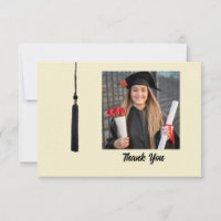 Cartões de agradecimentos de Graduação de Foto Tas