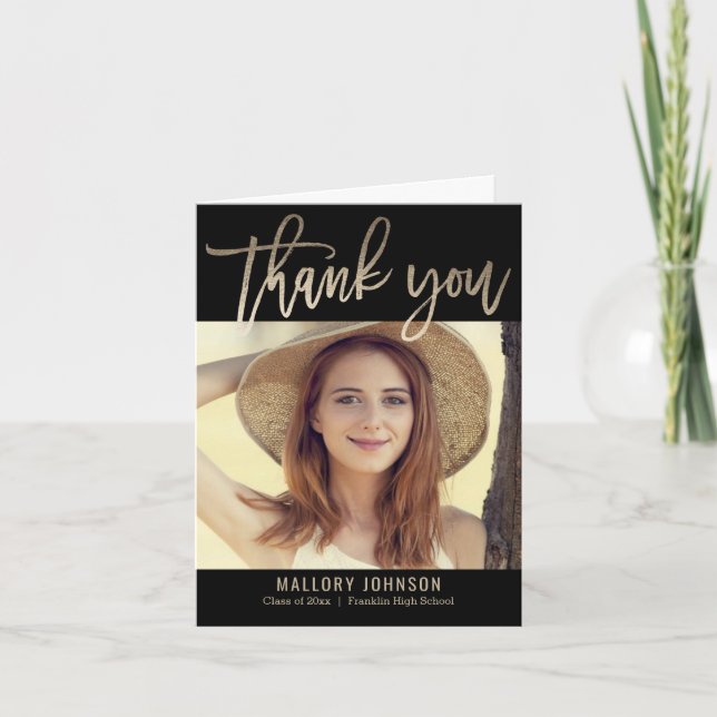 Cartões de agradecimentos de Graduação de Glimmer  (Frente)