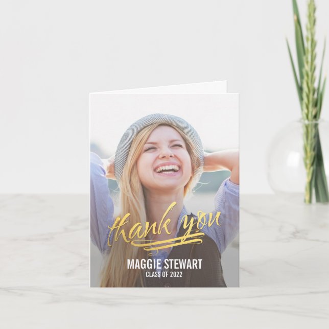 Cartões de agradecimentos de Graduação de Momento  (Frente)