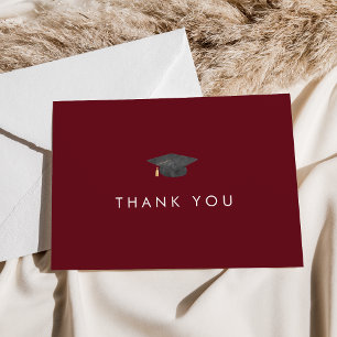 Cartões de agradecimentos de Graduação do Boné For