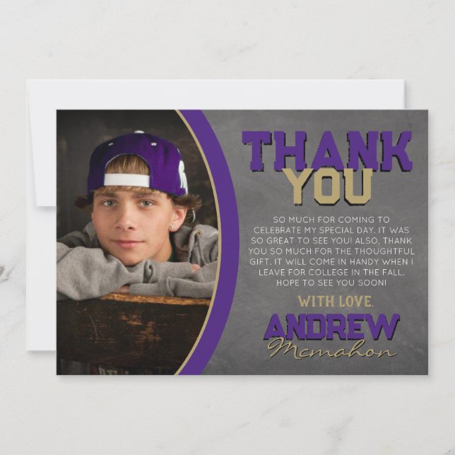 Cartões de agradecimentos de Graduação do Quadro d (Frente)