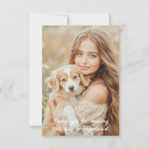 Cartões de agradecimentos de Graduação Elegante - 