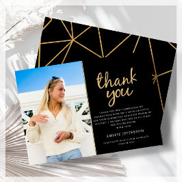 Cartões de agradecimentos de Graduação Geométrica