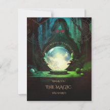 Cartões de agradecimentos de Halloween do Fortune 