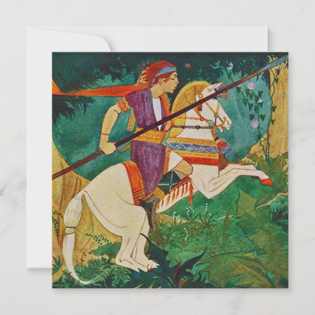 Cartões de agradecimentos de Ilustração do Vintage (Frente)