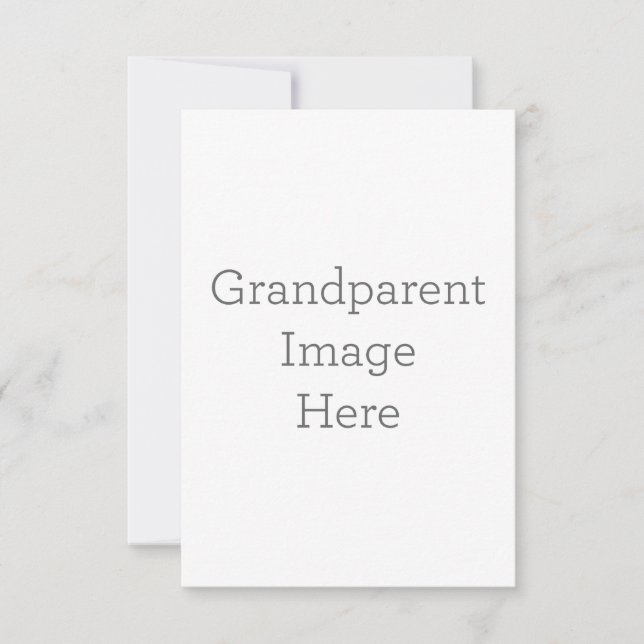 Cartão de agradecimento folha única 8.9 cm x 12.7 cm (Frente)