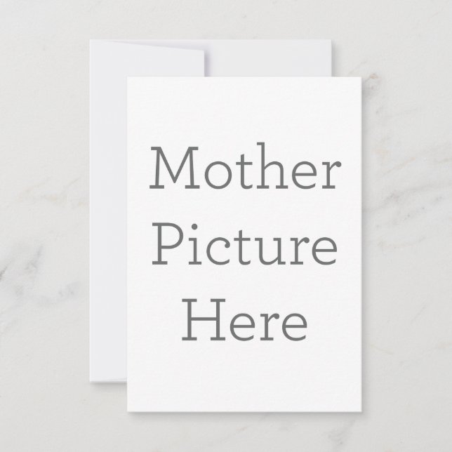 Cartão de agradecimento folha única 8.9 cm x 12.7 cm (Frente)