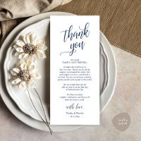 Cartões de agradecimentos de Janto de Casamento Cl
