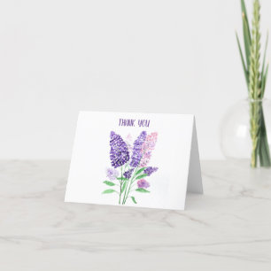 Cartões de agradecimentos de Lilacs