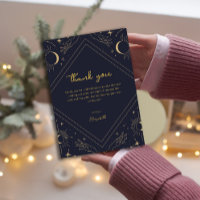 Cartões de agradecimentos de Lua do Horoscópio Mís