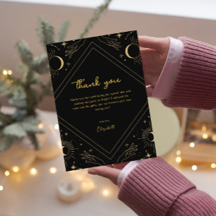 Cartões de agradecimentos de Lua do Horoscópio Mís