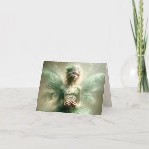 Cartões de agradecimentos DE MADEIRA DE FAIRY