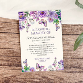 Cartões de agradecimentos de Memória de Simpatia d