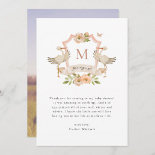 Cartões de agradecimentos de Menina