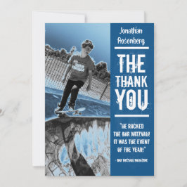Cartões de agradecimentos de Mitzvah do bar do