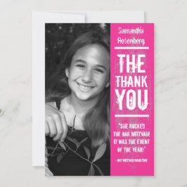 Cartões de agradecimentos de Mitzvah do bastão do