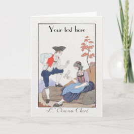 Cartões de agradecimentos de moda George Barbier A