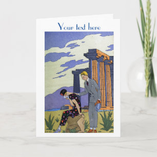 Cartões de agradecimentos de moda George Barbier A