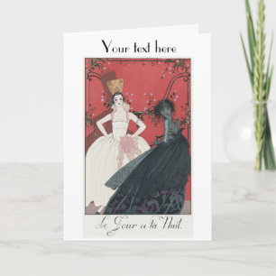 Cartões de agradecimentos de moda George Barbier A