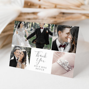 Cartões de agradecimentos de modelo de foto do Sil