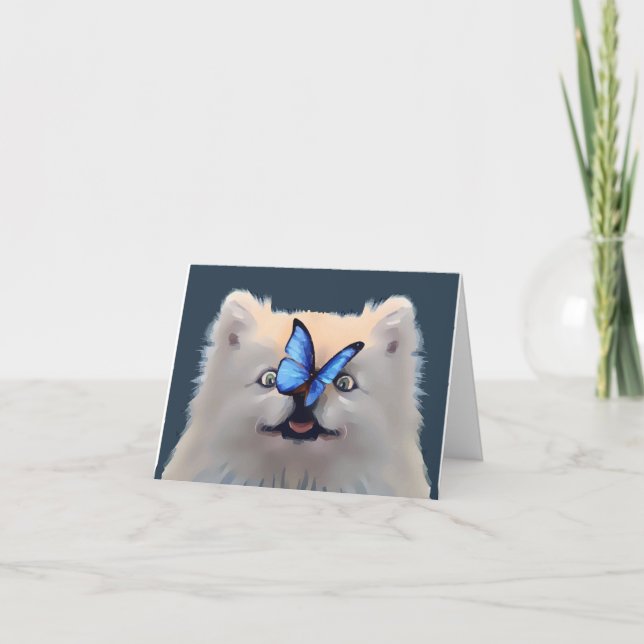 CARTÕES DE AGRADECIMENTOS DE NARIZ DE BOTÃO (Frente)