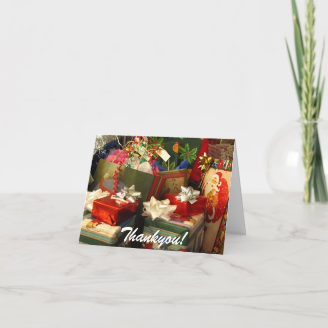 Cartões de agradecimentos de Natal (Frente)