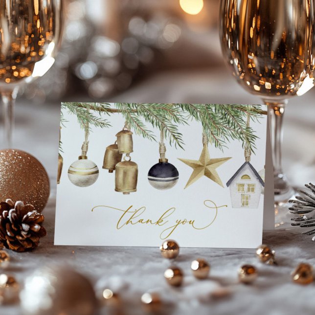 Cartões de agradecimentos de Natal do inverno (Criador carregado)