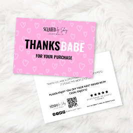 cartões de agradecimentos de negócios de padrão de