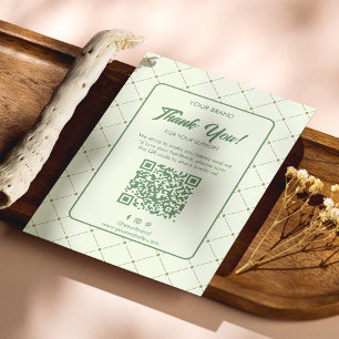 Cartões de agradecimentos de negócios ecológico el