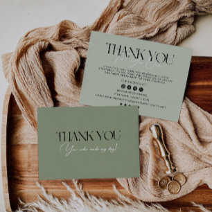 Cartões de agradecimentos de negócios ecológico Sa