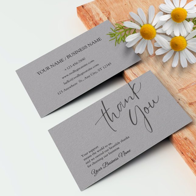 Cartões de agradecimentos de negócios personalizad (Personalized Business Thank You Card 2)