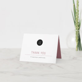 Cartões de agradecimentos de negócios simples e mi