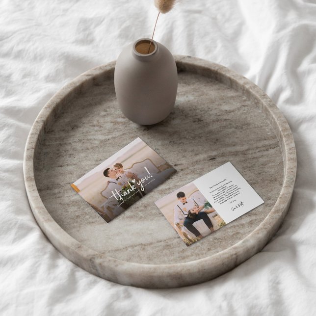 Cartões de agradecimentos de Orçamento de Fotos de (Criador carregado)