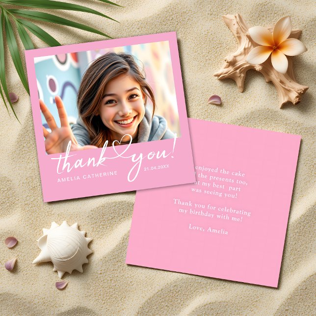 Cartões de agradecimentos de Orçamento de Rapariga (Criador carregado)