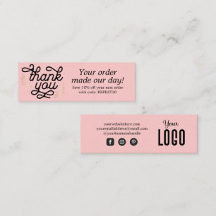 Cartões de agradecimentos de Ordem Personalizada d