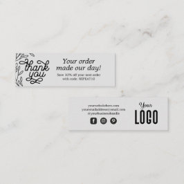 Cartões de agradecimentos de Ordem Personalizada d