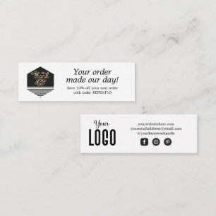 Cartões de agradecimentos de Ordem Personalizada d