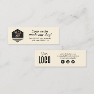 Cartões de agradecimentos de Ordem Personalizada d