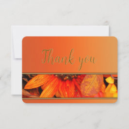 Cartões de agradecimentos de outono de Florais