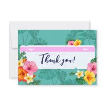 Cartões de agradecimentos De Passagem De Embarque