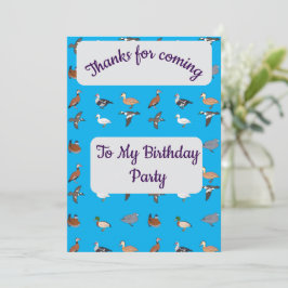 Cartões de agradecimentos de Patos