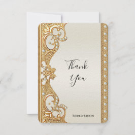 Cartões de agradecimentos de Pérolas Brancas do Or