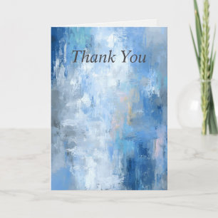 Cartões de agradecimentos de pintura de Abstrato a
